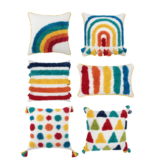 Rainbow Decorative Throw Pillow Case