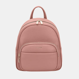 David Jones Leather Backpack Bag