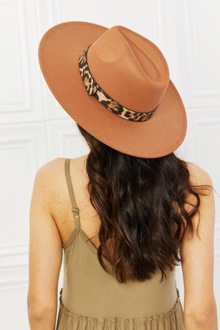 In The Wild Leopard Detail Fedora Hat | Fame Accessories - Closet of Ren