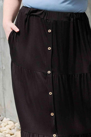 Heimish So Easy Full Size Solid Maxi Skirt - Closet of Ren