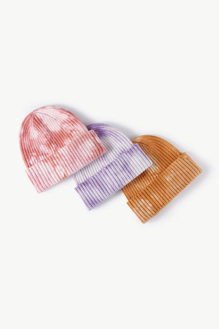 Tie-Dye Ribbed Cuffed Beanie - Closet of Ren