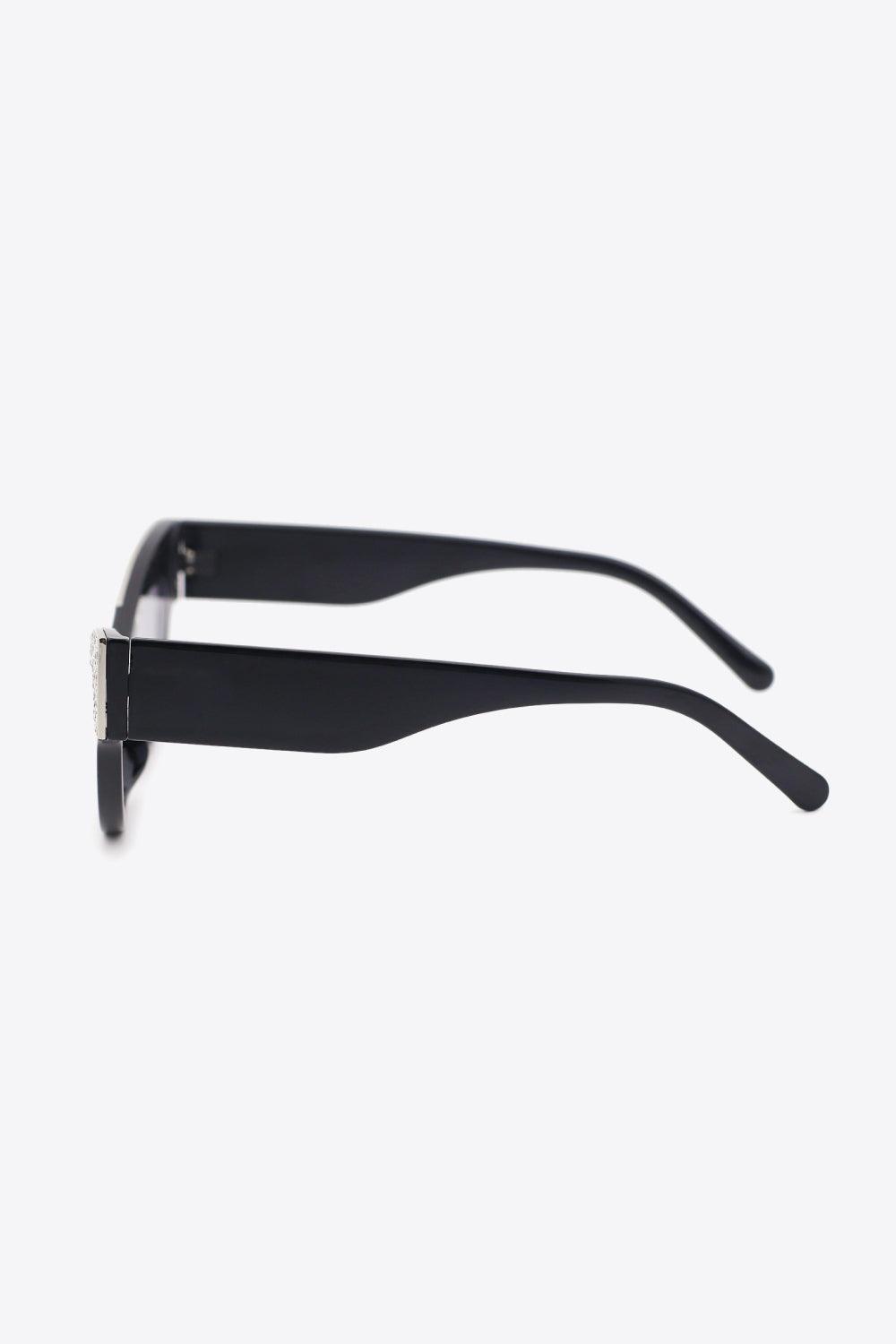 UV400 Rhinestone Trim Cat-Eye Sunglasses - Closet of Ren