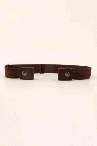 PU Elastic Snap Closure Belt - Closet of Ren