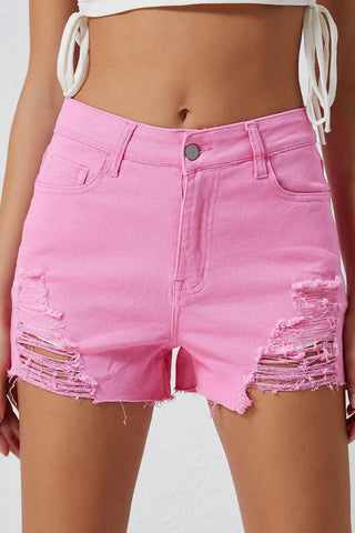 Distressed Denim Shorts - Closet of Ren