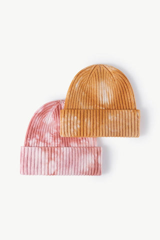 Tie-Dye Ribbed Cuffed Beanie - Closet of Ren