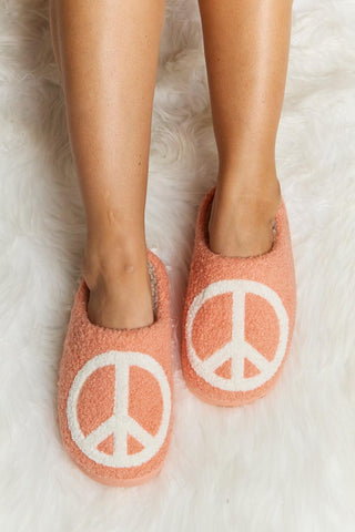 Melody Printed Plush Slide Slippers - Closet of Ren