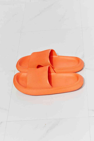 MMShoes Arms Around Me Open Toe Slide in Orange - Closet of Ren