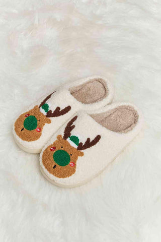 Melody Rudolph Print Plush Slide Slippers - Closet of Ren