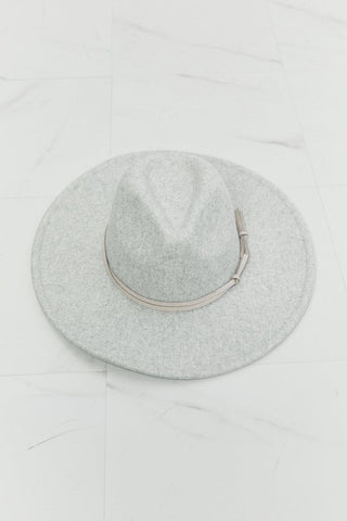 Festival Babe Fedora Hat in Light Gray | Fame Accessories - Closet of Ren