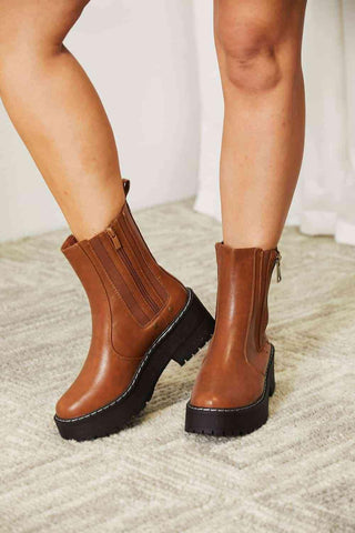 Forever Link Side Zip Platform Boots - Closet of Ren