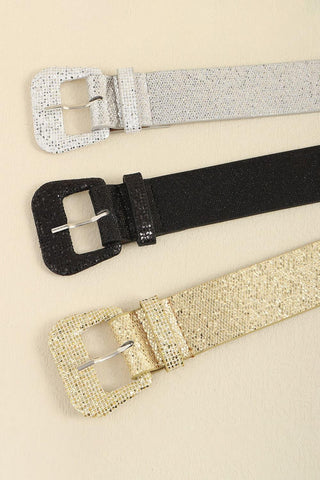 Glitter PU Leather Belt - Closet of Ren