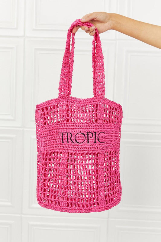 Fame Tropic Babe Staw Tote Bag - Closet of Ren
