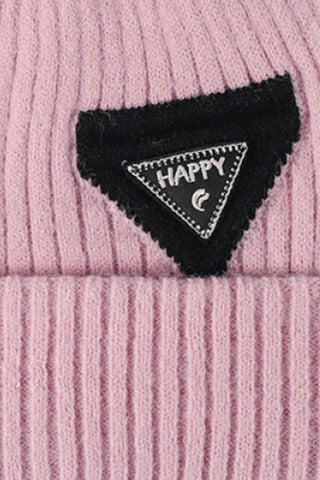 HAPPY Contrast Beanie - Closet of Ren