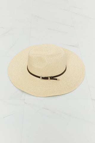 Boho Summer Straw Fedora Hat in Ivory | Fame Accessories - Closet of Ren