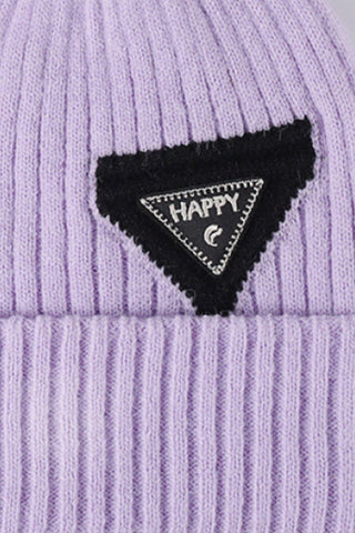 HAPPY Contrast Beanie - Closet of Ren