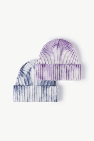 Tie-Dye Ribbed Cuffed Beanie - Closet of Ren