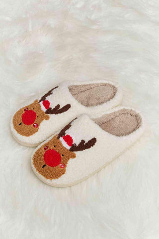 Melody Rudolph Print Plush Slide Slippers - Closet of Ren