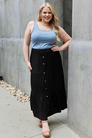 Heimish So Easy Full Size Solid Maxi Skirt - Closet of Ren