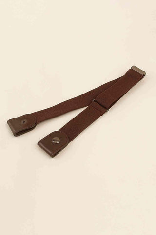 PU Elastic Snap Closure Belt - Closet of Ren