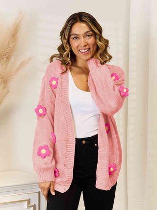 3D Flower Cardigan | Multiple Color Options