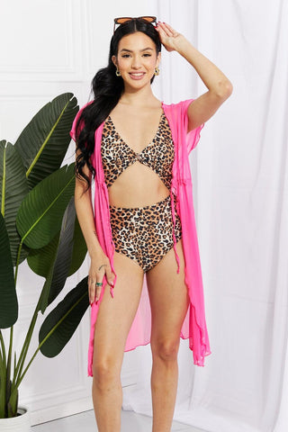 Marina West Swim Pool Day Mesh Tie-Front Cover-Up - Closet of Ren