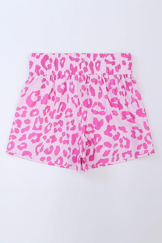 Leopard Elastic Waist Shorts - Closet of Ren