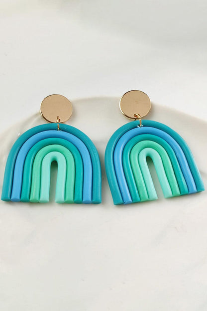 Rainbow Shape Dangle Earrings - Closet of Ren