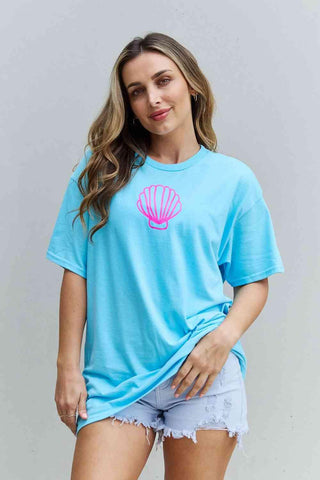 Sweet Claire "More Beach Days" Oversized Graphic T-Shirt - Closet of Ren