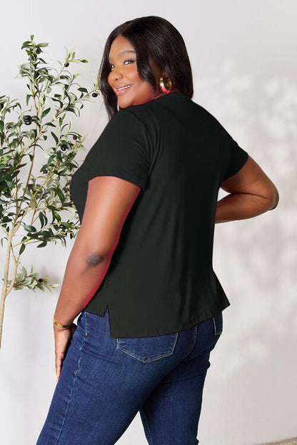 Basic Bae Full Size Round Neck Short Sleeve T-Shirt | Multiple Color Choices