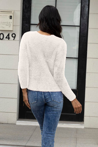 Fuzzy Cropped Cami and Open Front Cardigan Set