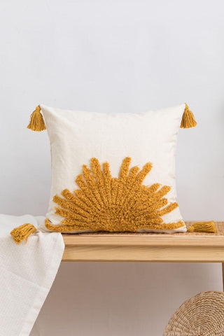 Sun Graphic Tassel Decorative Throw Pillow Case - Closet of Ren