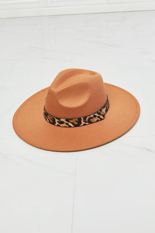 In The Wild Leopard Detail Fedora Hat | Fame Accessories - Closet of Ren