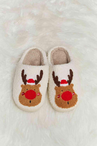 Melody Rudolph Print Plush Slide Slippers - Closet of Ren