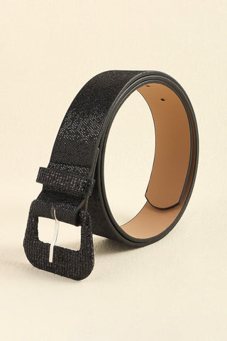 Glitter PU Leather Belt - Closet of Ren