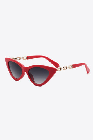 Chain Detail Cat-Eye Sunglasses - Closet of Ren