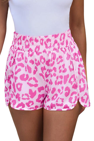 Leopard Elastic Waist Shorts - Closet of Ren