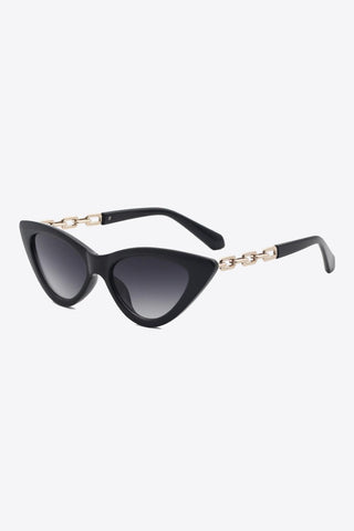 Chain Detail Cat-Eye Sunglasses - Closet of Ren