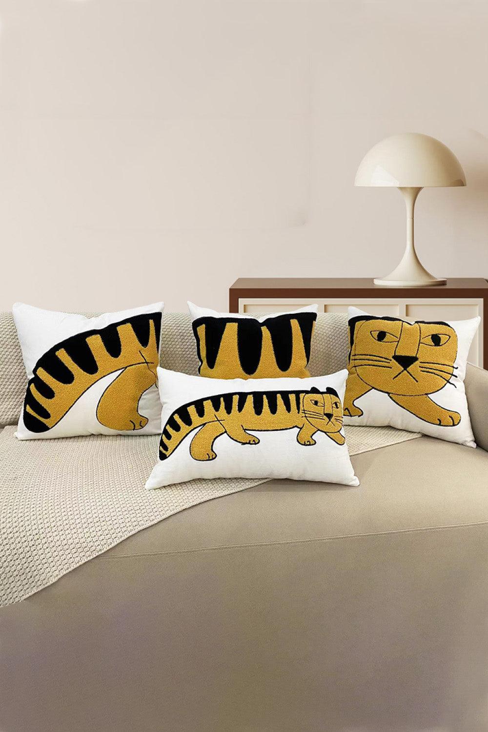 3-Pack Punch-Needle Embroidery Decorative Throw Pillow Cases - Closet of Ren
