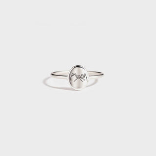 Pinky Promise Ring | Multiple Color Options | 925 Sterling Silver Engraved Ring