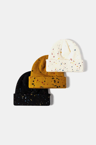 Confetti Rib-Knit Cuff Beanie - Closet of Ren