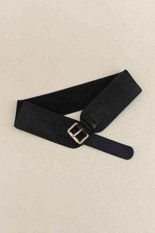 Elastic Wide PU Belt - Closet of Ren