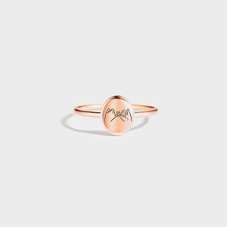 Pinky Promise Ring | Multiple Color Options | 925 Sterling Silver Engraved Ring