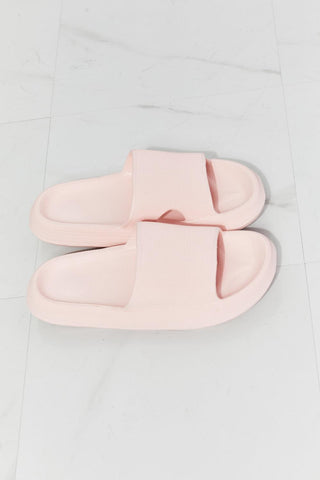 MMShoes Arms Around Me Open Toe Slide in Pink - Closet of Ren