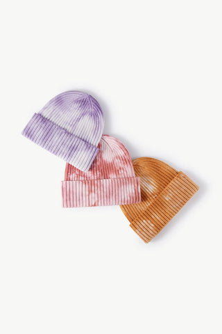 Tie-Dye Ribbed Cuffed Beanie - Closet of Ren