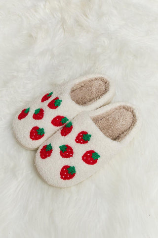 Melody Printed Plush Slide Slippers - Closet of Ren