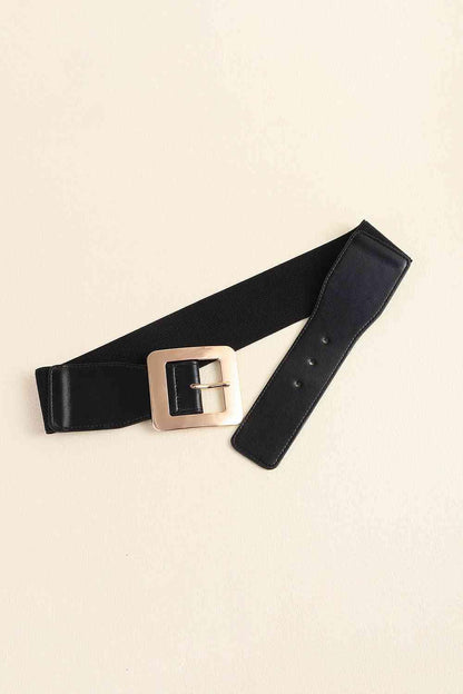 Alloy Buckle PU Leather Belt - Closet of Ren