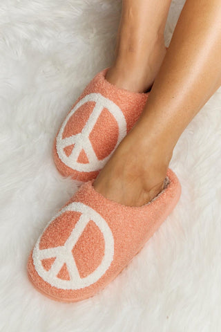 Melody Printed Plush Slide Slippers - Closet of Ren