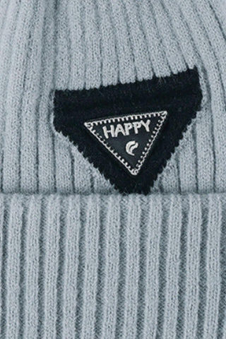 HAPPY Contrast Beanie - Closet of Ren