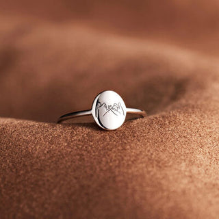 Pinky Promise Ring | Multiple Color Options | 925 Sterling Silver Engraved Ring