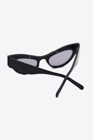 UV400 Rhinestone Trim Cat-Eye Sunglasses - Closet of Ren